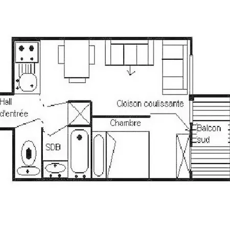 Апартаменты Apartment Boedette D 5 Сен-Мартен-де-Бельвиль
